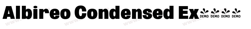 Albireo Condensed Ex字体转换